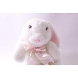 TL Toys, White Pink Rabbit, Plush, Stuffed Animal, Easter, Decor ~ 250605-WH 320
